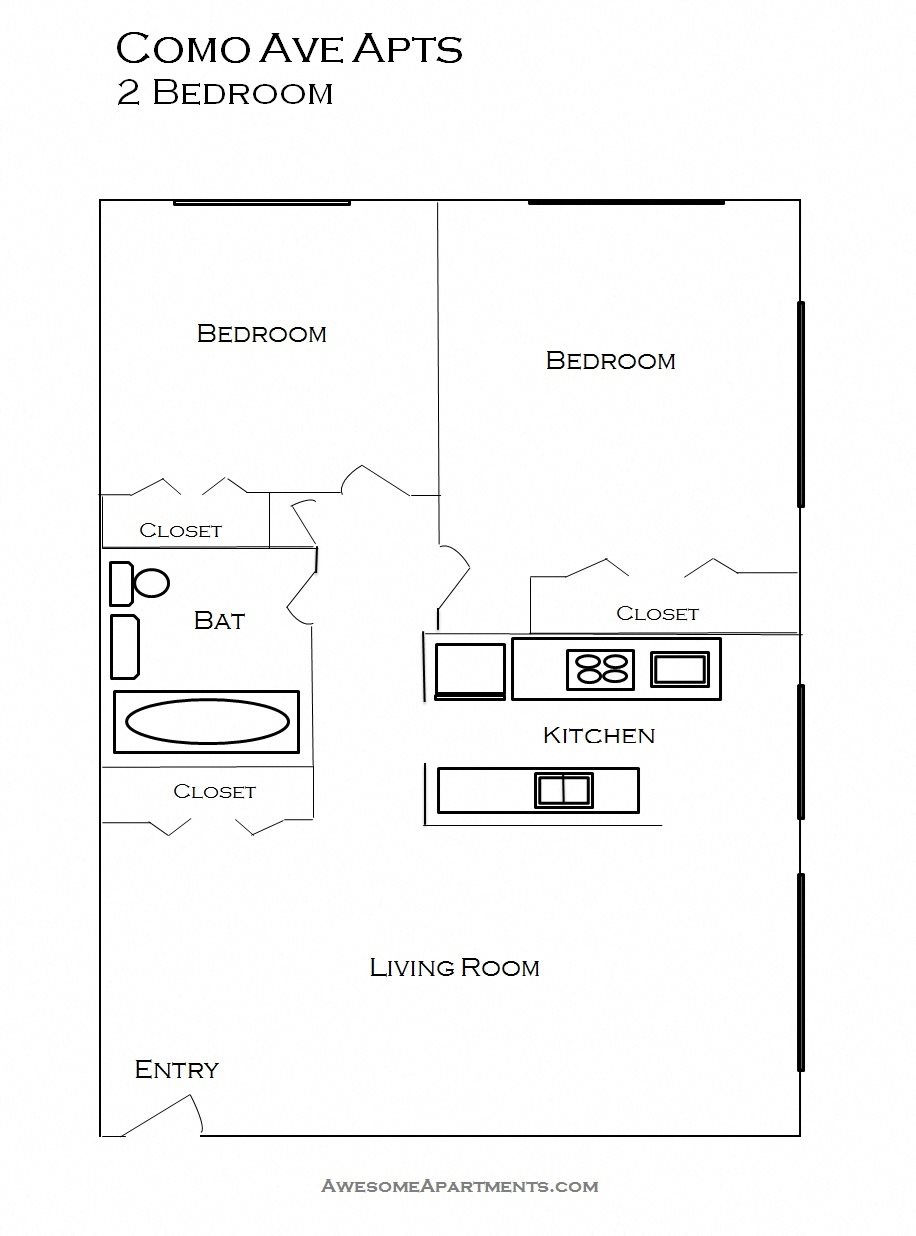 Como Lake floor plan Como Lake Apartments in St Paul